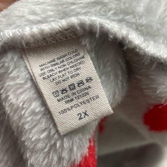 NWT Bearpaw Christmas Stocking Print Robe Plus Size 2X - Picture 5 of 8